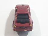 1989 Hot Wheels Color Racers II Wind Splitter Dark Red Burgundy Die Cast Toy Car Vehicle