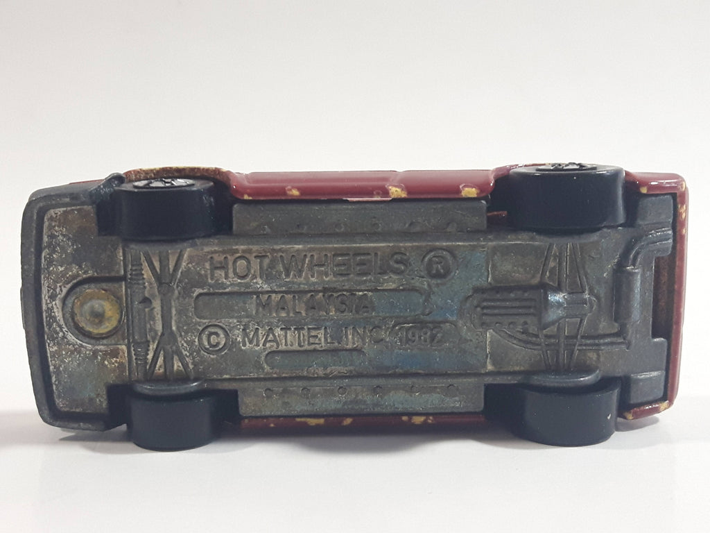 1989 Hot Wheels Color Racers II Wind Splitter Dark Red Burgundy Die Ca ...