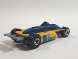 1989 Hot Wheels Thunderstreak Formula Fever Yellow and Blue Die Cast Toy Race Car Vehicle