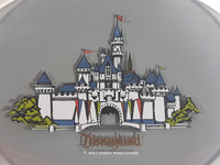 Vintage Walt Disney Productions Disneyland White Castle Themed 6 1/4" x 8 1/2" Oval Shaped Tinted Glass Plate