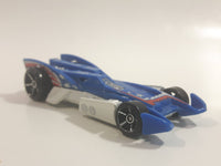 2009 Hot Wheels Track Stars RD-10 Blue Die Cast Toy Car Vehicle
