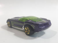 2009 Hot Wheels HW Designs Pony-Up Metallic Purple Die Cast Toy Car Vehicle