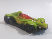 2012 Hot Wheels Code Cars Formula Street Lime Green Yellow and Black Die Cast Toy Race Car Vehicle