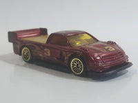 2011 Hot Wheels Thrill Racers Volcano Pikes Peak Tacoma Truck Metallic Red Die Cast Toy Race Car Vehicle
