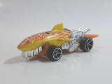 2011 Hot Wheels Creature Cars Sharkruiser Yellow Die Cast Toy Car Shark Shaped Vehicle