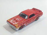2012 Hot Wheels HW Main Street '69 Mercury Cougar Eliminator Cranston Fire #2 Red Die Cast Toy Muscle Car Vehicle