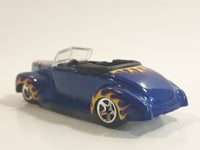 2008 Hot Wheels All Stars '40 Ford Convertible Dark Blue Die Cast Toy Car Vehicle