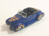 2008 Hot Wheels All Stars '40 Ford Convertible Dark Blue Die Cast Toy Car Vehicle