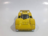 2009 Hot Wheels HW Special Features Ferrari 512M Yellow Die Cast Toy Car Vehicle with Opening Engine Bay