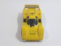 2009 Hot Wheels HW Special Features Ferrari 512M Yellow Die Cast Toy Car Vehicle with Opening Engine Bay