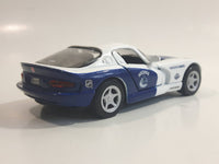 2010 Maisto Top Dog Collectibles NHL Ice Hockey Vancouver Canucks Dodge Viper GTS White 1/39 Scale Pull Back Motorized Friction Die Cast Toy Race Car Vehicle with Opening Doors