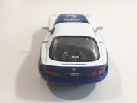 2010 Maisto Top Dog Collectibles NHL Ice Hockey Vancouver Canucks Dodge Viper GTS White 1/39 Scale Pull Back Motorized Friction Die Cast Toy Race Car Vehicle with Opening Doors