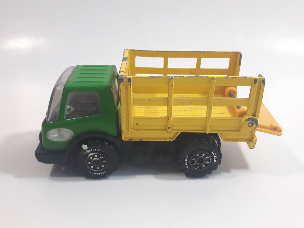 Vintage Tonka Farm Livestock Truck Green and Yellow Pressed Steel Toy ...