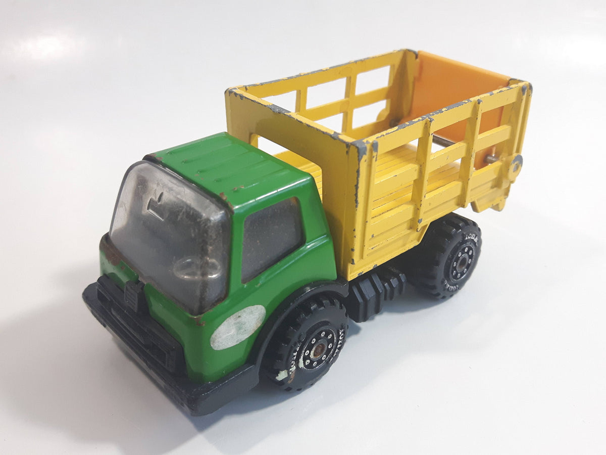 Vintage Tonka Farm Livestock Truck Green and Yellow Pressed Steel Toy ...