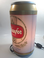 2001 Rabbit Tanaka Pabst Brewing Company Schaefer Beer "America's Oldest Lager Beer" 10" Tall Beer Can Shaped Rotating Plug In Electric Lamp Light