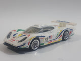 2000 Hot Wheels Porsche 911 GT1-98 White Die Cast Toy Race Car Vehicle