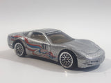 2001 Hot Wheels '97 Corvette Silver Die Cast Toy Car Vehicle