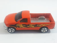 2001 Hot Wheels Wreck'n Roll 1997 Ford F-150 Pickup Truck Orange Die Cast Toy Vehicle