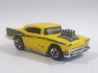 1996 Hot Wheels '50's Favorites '57 Chevy Yellow Die Cast Toy Muscle Car Vehicle