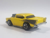 1996 Hot Wheels '50's Favorites '57 Chevy Yellow Die Cast Toy Muscle Car Vehicle