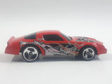2001 Hot Wheels Fossil Fuels Chevrolet Camaro Z28 Red Die Cast Toy Muscle Car Vehicle