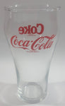 Coca-Cola Coke Soda Pop Red Lettering 6" Tall Glass Fountain Cup Collectible