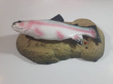 1999 Gemmy Travis The Trout Animatronic Singing Moving Fish On Rock Themed Plaque Novelty Collectible No Adapter Battery Operated