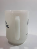 Vintage 1965 Anchor Hocking Fire King Schulz Snoopy and Woodstock "At Times Life Is Pure Joy!" White Milk Glass Coffee Mug