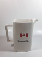 Vintage Wade PDM England Canadian Club White Pottery Pub Whiskey Jug Pitcher