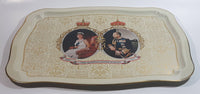 Vintage 1977 The Queen's Silver Jubilee Metal Beverage Tray British Royals Collectible