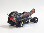2002 Hot Wheels Dog Fighter Matte Black Die Cast Airplane Style Toy Car Vehicle
