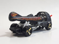 2002 Hot Wheels Dog Fighter Matte Black Die Cast Airplane Style Toy Car Vehicle