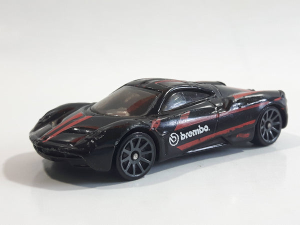 2019 Hot Wheels HW Speed Graphics Pagani Huayra Black Die Cast Toy Car Vehicle