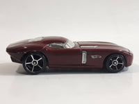 2009 Hot Wheels Fast FeLion Burgundy Maroon Dark Red Die Cast Toy Car Vehicle