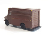 Safari Ltd Delivery Truck Dark Brown Hard Rubber Toy Car Vehicle