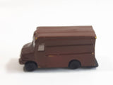 Safari Ltd Delivery Truck Dark Brown Hard Rubber Toy Car Vehicle