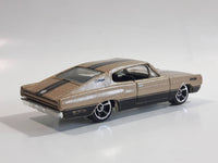 2010 Hot Wheels Muscle Mania '67 Dodge Charger Metallic Gold Die Cast Toy Muscle Car Vehicle