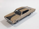 2010 Hot Wheels Muscle Mania '67 Dodge Charger Metallic Gold Die Cast Toy Muscle Car Vehicle