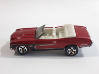 2011 Hot Wheels Chevy '70 Chevelle SS Convertible Metallic Dark Red Die Cast Toy Car Vehicle