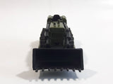 Unknown Brand N8633 Bulldozer Army Green Die Cast Toy Car Vehicle with Rubber Tracks