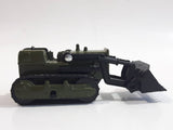 Unknown Brand N8633 Bulldozer Army Green Die Cast Toy Car Vehicle with Rubber Tracks