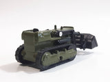 Unknown Brand N8633 Bulldozer Army Green Die Cast Toy Car Vehicle with Rubber Tracks