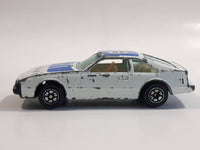 Vintage Yatming Toyota Celica Flying Engine #36 No. 1036 White Blue Rally Sport Die Cast Toy Race Car Vehicle