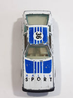 Vintage Yatming Toyota Celica Flying Engine #36 No. 1036 White Blue Rally Sport Die Cast Toy Race Car Vehicle