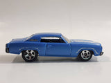 2011 Hot Wheels Muscle Mania '70 Monte Carlo Blue Die Cast Toy Car Vehicle