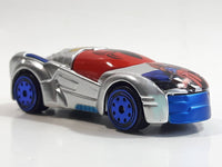 2011 Maisto Marvel Spiderman Armored Chrome Die Cast Toy Car Vehicle