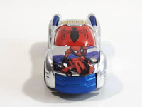 2011 Maisto Marvel Spiderman Armored Chrome Die Cast Toy Car Vehicle