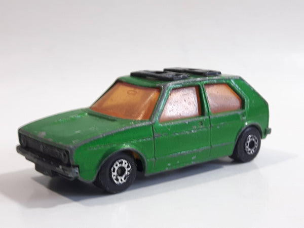 1976 Lesney Products Matchbox Dark Green Superfast No. 7 VW Volkswagen Golf Toy Car Vehicle