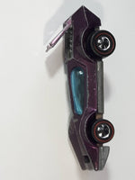 Vintage 1971 Hot Wheels Red Lines Bugeye Spectraflame Magenta Purple Die Cast Toy Car Vehicle with Opening Hood