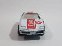1988 Hartoy Coca Cola Coke Soda Pop Porsche 935 White Red #2 Die Cast Toy Car Vehicle with Opening Doors (Missing a Door)